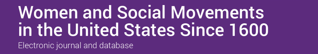 Women and Social Movements in the United States since 1600